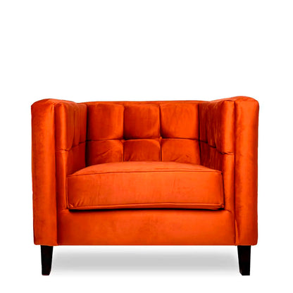 Sillón terciopelo Oscar - Canela - Tugow