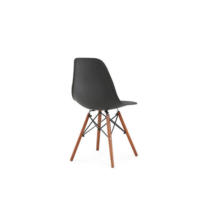 Silla Oslo replica Eames - Color Nogal y Negro - Tugow