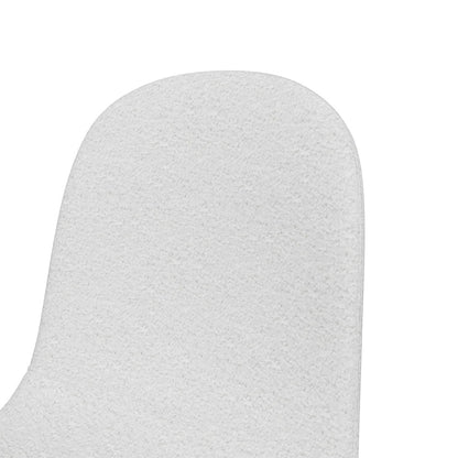 Set de 4 sillas tela bouclé Oxford - Blanco y Negro - Tugow