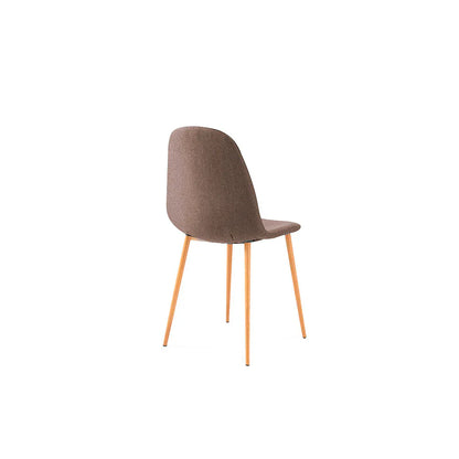 Mesa rectangular Munich con 4 sillas Oxford - Blanco y Café