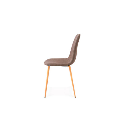 Mesa rectangular Munich con 4 sillas Oxford - Blanco y Café