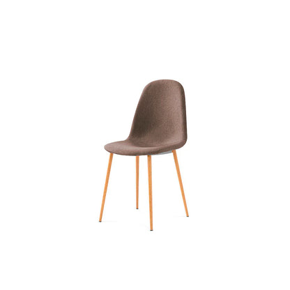 Mesa rectangular Munich con 4 sillas Oxford - Blanco y Café
