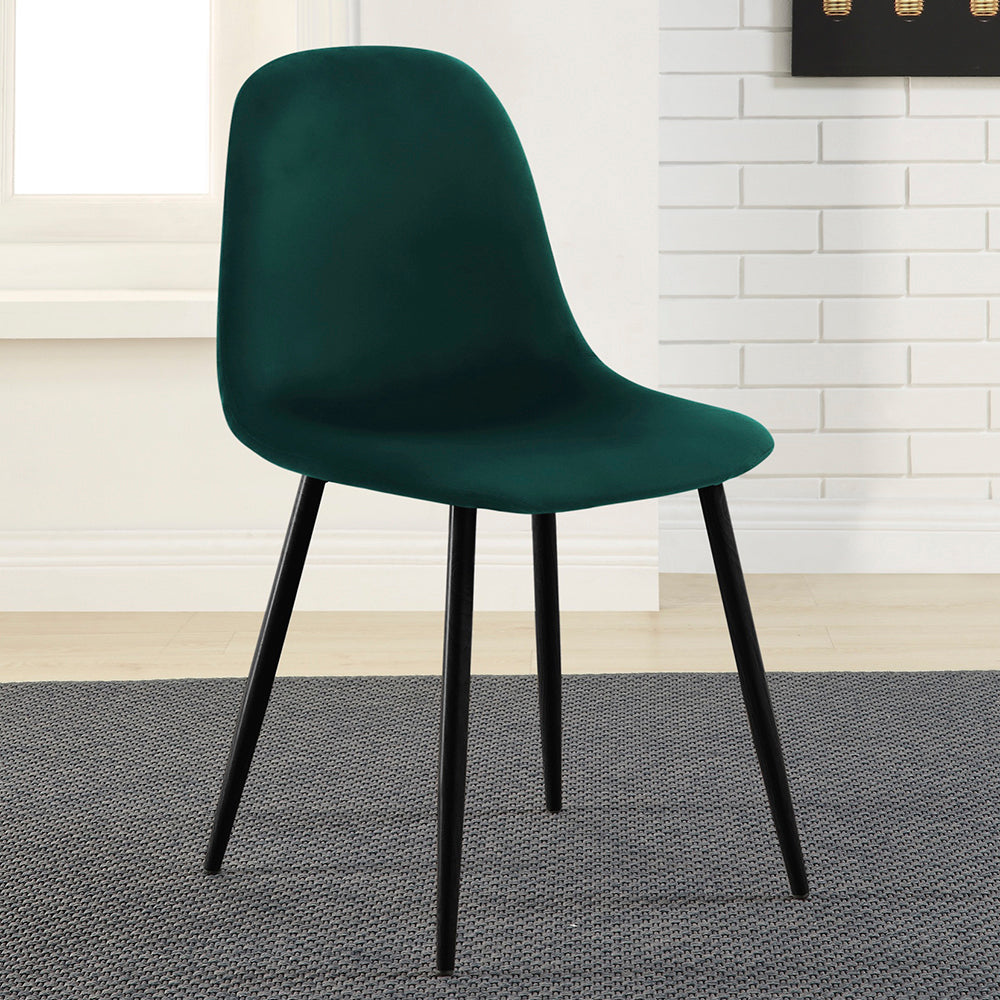Silla terciopelo Oxford - Verde y Negro - Tugow