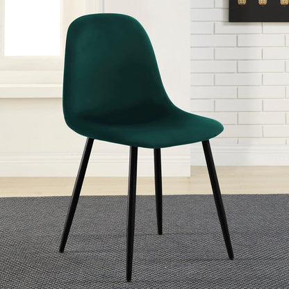 Silla terciopelo Oxford - Verde y Negro - Tugow