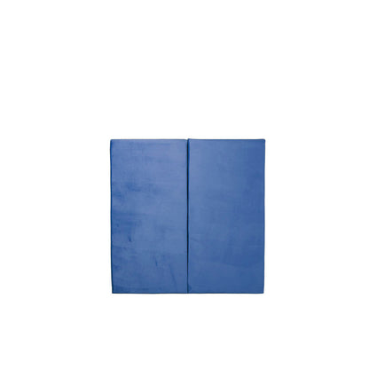Juego de 2 paneles para cabecera modular individual Lunaria - Azul Cobalto
