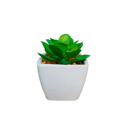 Planta Artificial Peyton - Verde y Blanco - Tugow