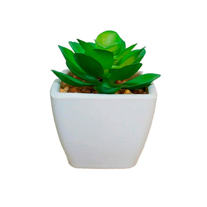 Planta Artificial Peyton - Verde y Blanco - Tugow
