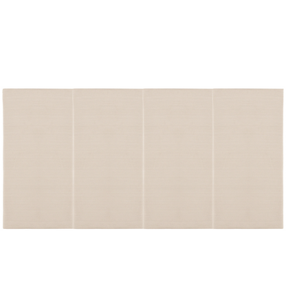 Juego de 4 Paneles  Para Cabecera Modular King Size  Lunaria - Tela Tipo Pana Marfil