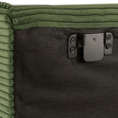 Juego de 2 Paneles  Para Cabecera Modular Individual Lunaria - Tela Tipo Pana Verde Pino