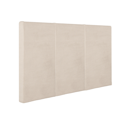 Juego de 3 Paneles  Para Cabecera Modular Matrimonial /Queen Size  Lunaria - Tela Tipo Pana Marfil