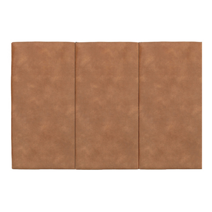 Juego de 3 Paneles  Para Cabecera Modular Matrimonial /Queen Size  Lunaria - Tela Tipo Gamuzado Camel