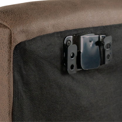 Juego de 4 Paneles  Para Cabecera Modular King Size  Lunaria - Tela Tipo Piel Chocolate