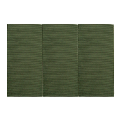 Juego de 3 Paneles  Para Cabecera Modular Matrimonial /Queen Size  Lunaria - Tela Tipo Pana Verde Pino