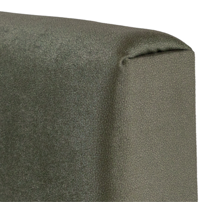 Juego de 2 Paneles  Para Cabecera Modular Individual Lunaria - Tela Tipo Gamuzado Verde Olivo