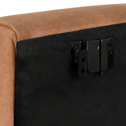 Juego de 4 Paneles  Para Cabecera Modular King Size  Lunaria - Tela Tipo Gamuzado Camel