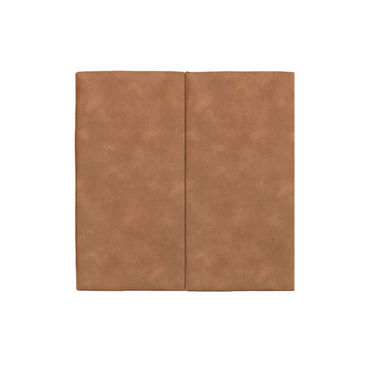 Juego de 2 Paneles  Para Cabecera Modular Individual Lunaria - Tela Tipo Gamuzado Camel
