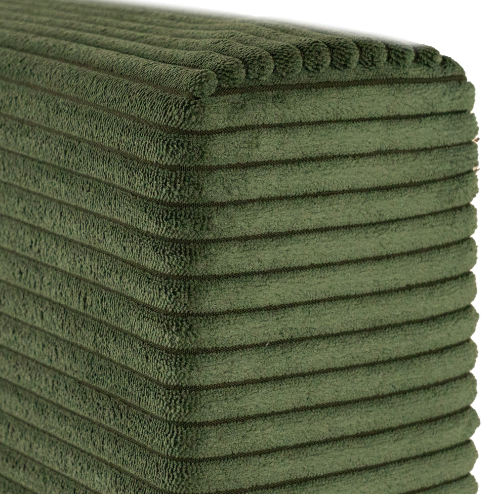 Juego de 2 Paneles  Para Cabecera Modular Individual Lunaria - Tela Tipo Pana Verde Pino