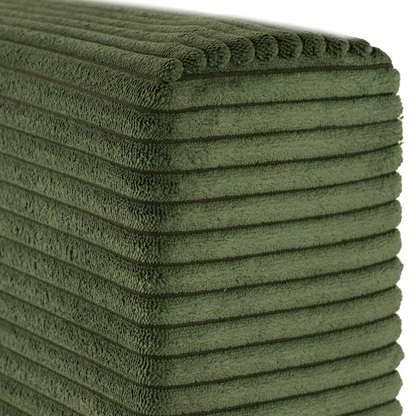 Juego de 2 Paneles  Para Cabecera Modular Individual Lunaria - Tela Tipo Pana Verde Pino