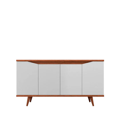 Credenza Ravello - Blanco y Nogal Claro - Tugow