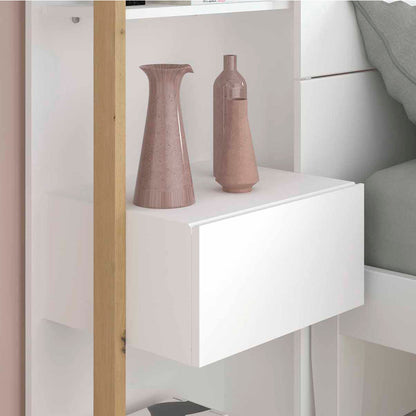 Cabecera con 2 burós Romane - Color Madera y Blanco - Tugow