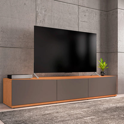 Mesa para tv Sabatini - Gris y Nogal Claro - Tugow