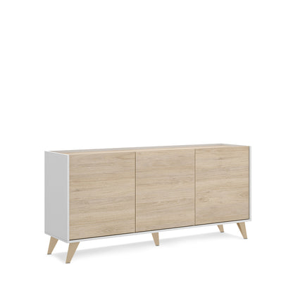 Credenza Saint - Color Madera y Blanco - Tu Gow