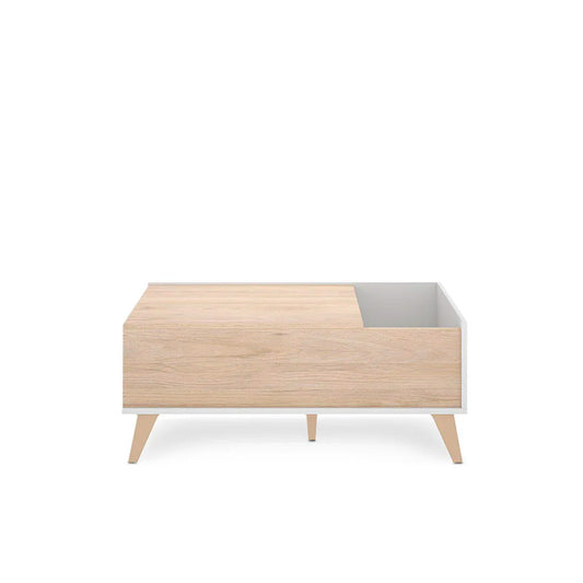 Mesa de centro elevable Saint - Color Madera y Blanco - Tugow