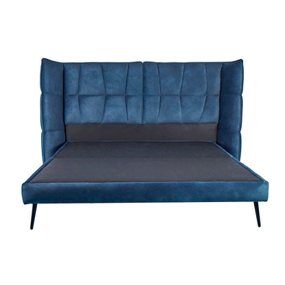 Cama Queen Aina - Azul Plomo - Tugow