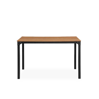 Comedor Sansa con 4 sillas -  Color Madera y Negro - Tugow