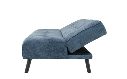 Sofá Cama Wey Tela Chenille  - Azul Marino