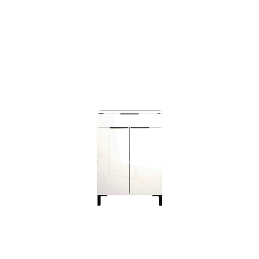 Mueble de baño de pie Sovrana - Blanco Brillante - Tugow