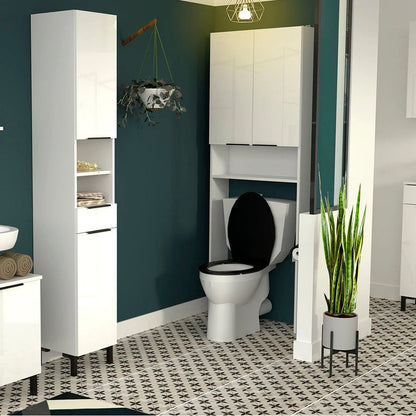 Mueble de baño de pie Sovrana - Blanco Brillante - Tugow