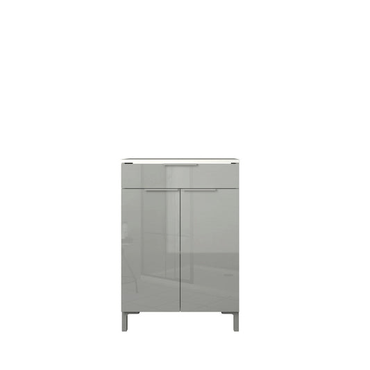 Mueble de baño de pie Sovrana - Gris Brillante - Tu Gow