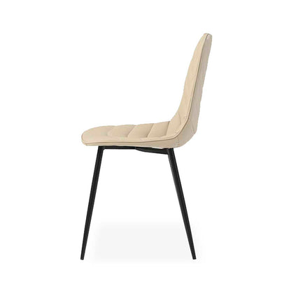 Comedor Stanis con 4 sillas Cersei - Color Madera, Negro, Beige - Tugow