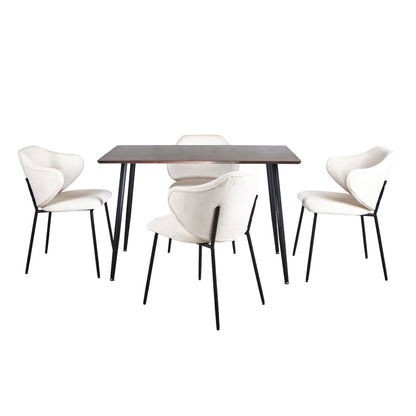 Mesa Miso con 4 Sillas Suanna Beige - Tugow