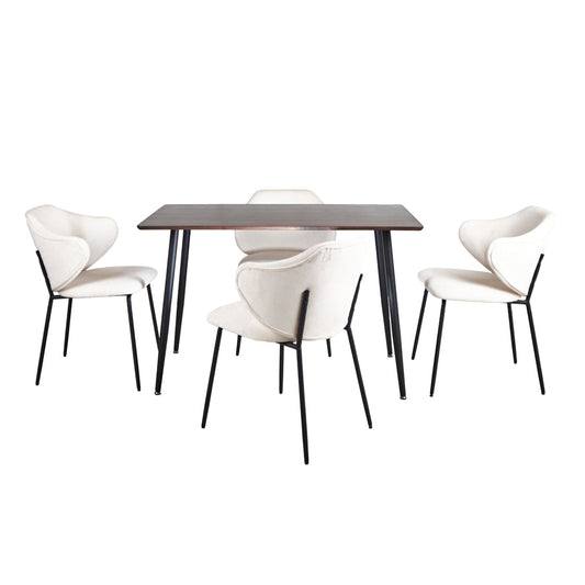Mesa Miso con 4 Sillas Suanna Beige - Tugow