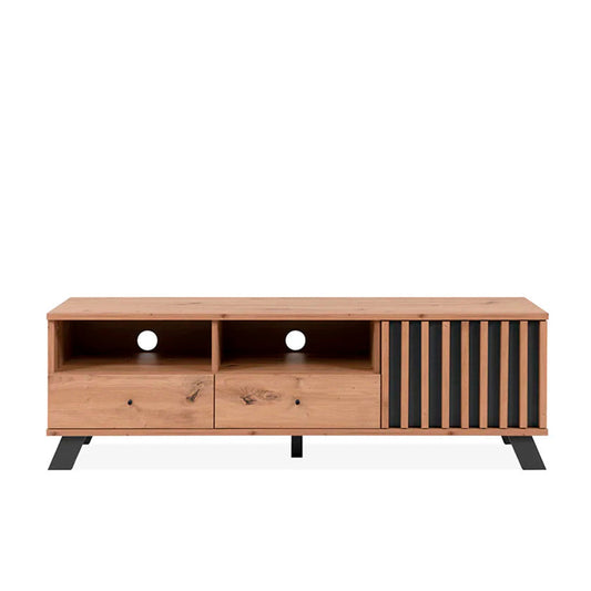 Mesa para tv Sumatra - Roble y Gris Oscuro - Tugow