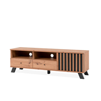 Mesa para tv Sumatra - Roble y Gris Oscuro - Tugow
