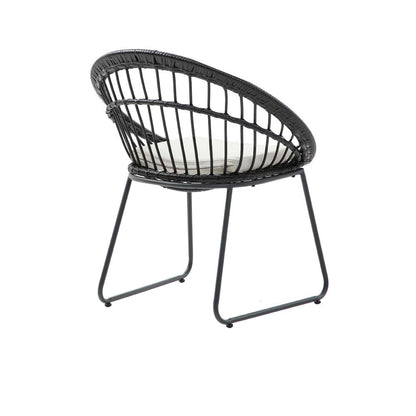 Set de 4 sillas de exterior Tavira - Negro - Tugow