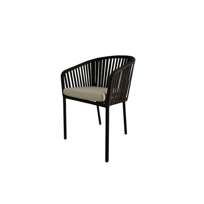 Silla de exterior Mindelo - Negro y Beige - Tugow