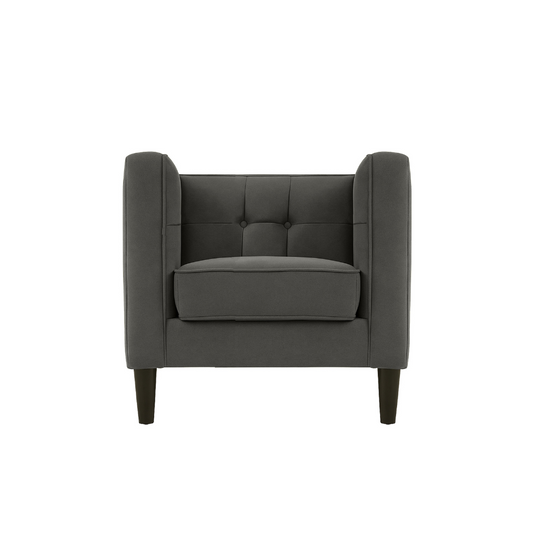 Sillón Tova- Tipo Gamuzado Gris Oxford