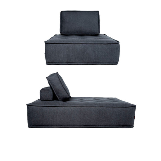 Set Sillones de 1 y 2 plazas Mood - Gris Obscuro - Tugow