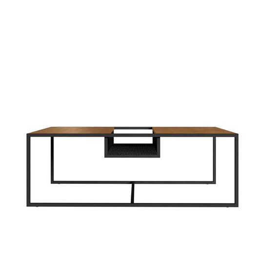 Mesa de centro Tanawat- Negro y Color Madera - Tugow