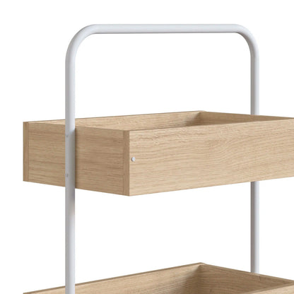 Organizador Tevy - Blanco y Color Madera - Tugow