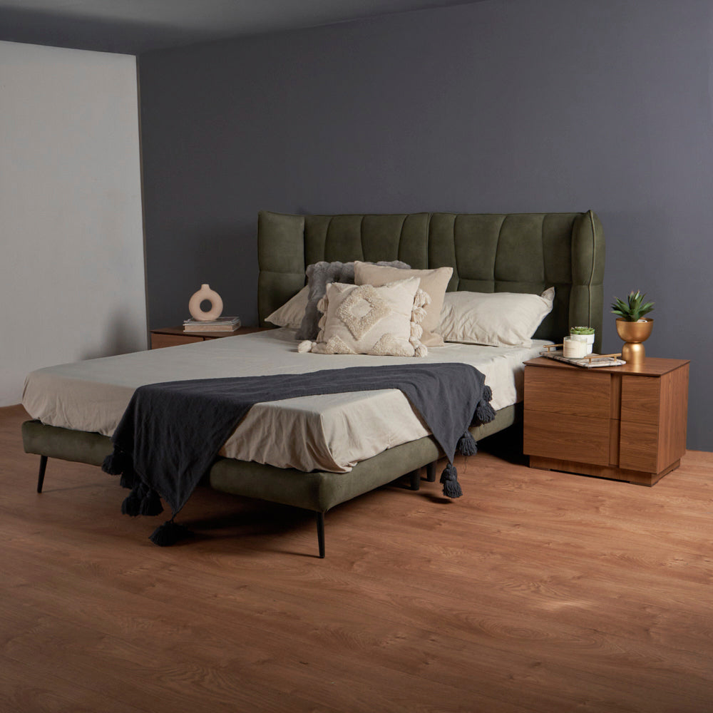 Cama Queen Aina - Verde Olivo - Tugow