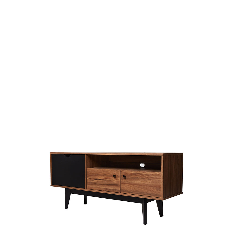 Mueble para TV Laax - Nogal y Negro - Tugow