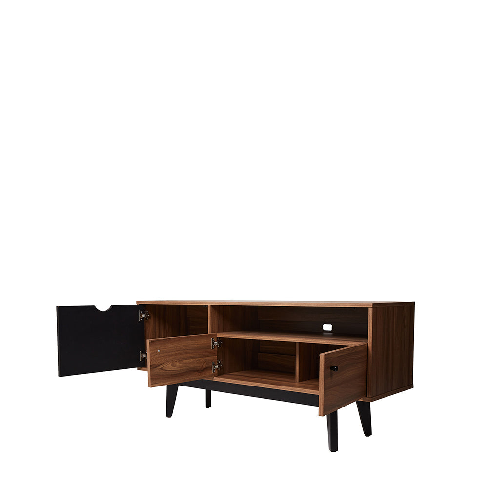 Mueble para TV Laax - Nogal y Negro - Tugow