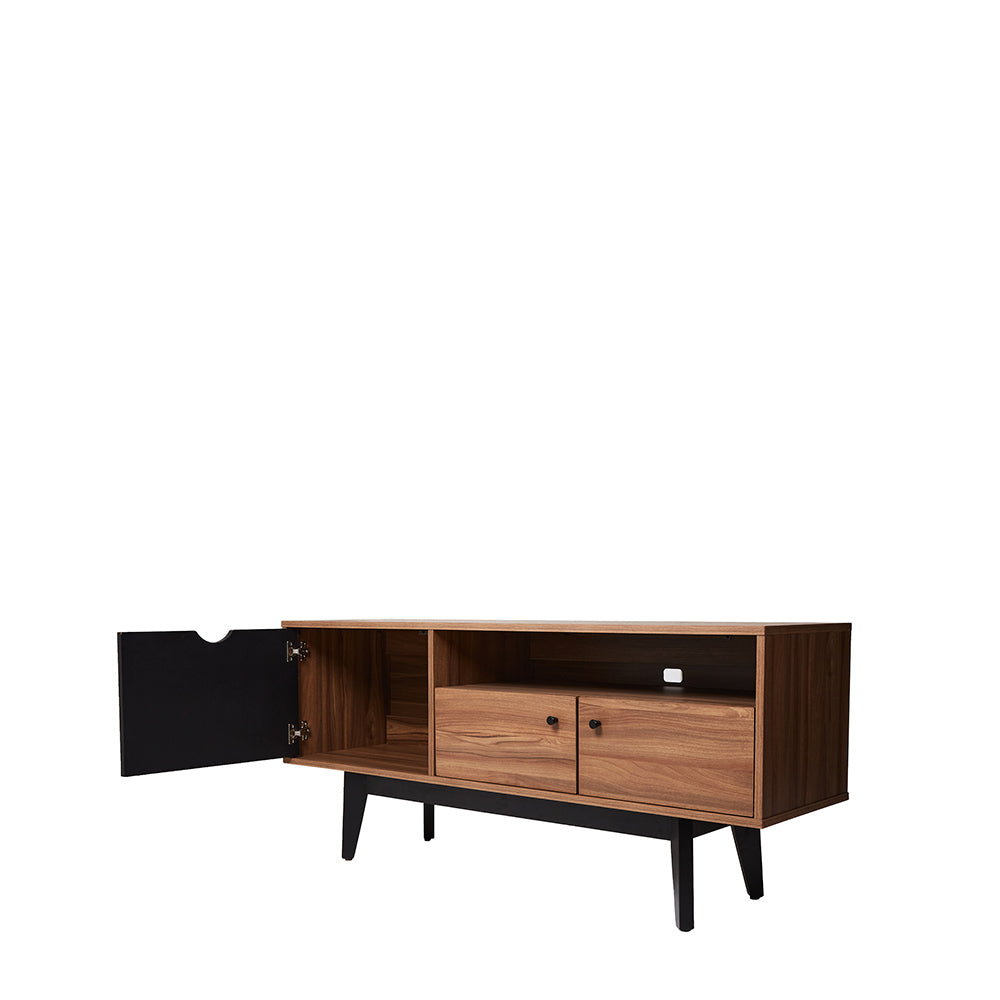 Mueble para TV Laax - Nogal y Negro - Tugow