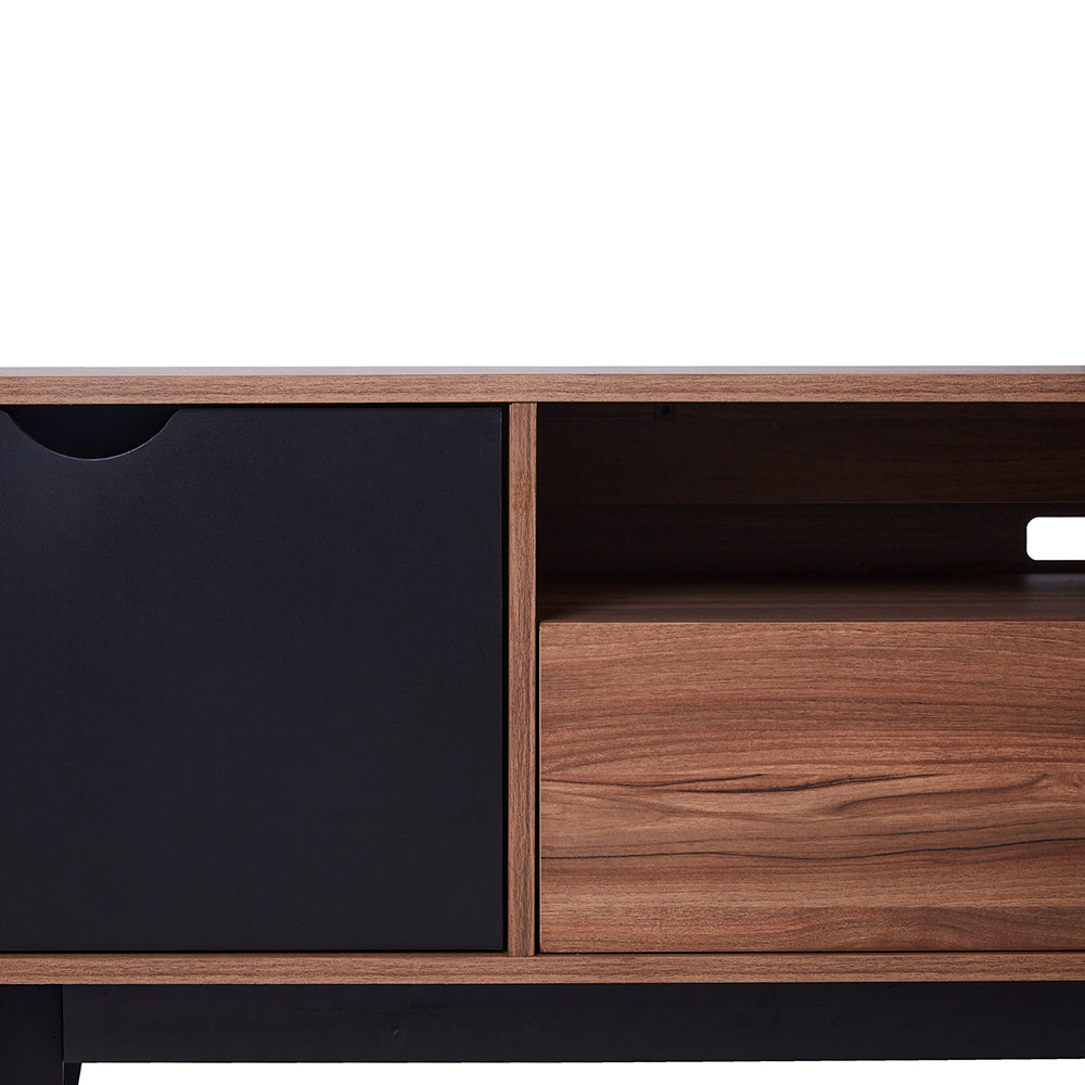 Mueble para TV Laax - Nogal y Negro - Tugow