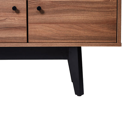 Mueble para TV Laax - Nogal y Negro - Tugow